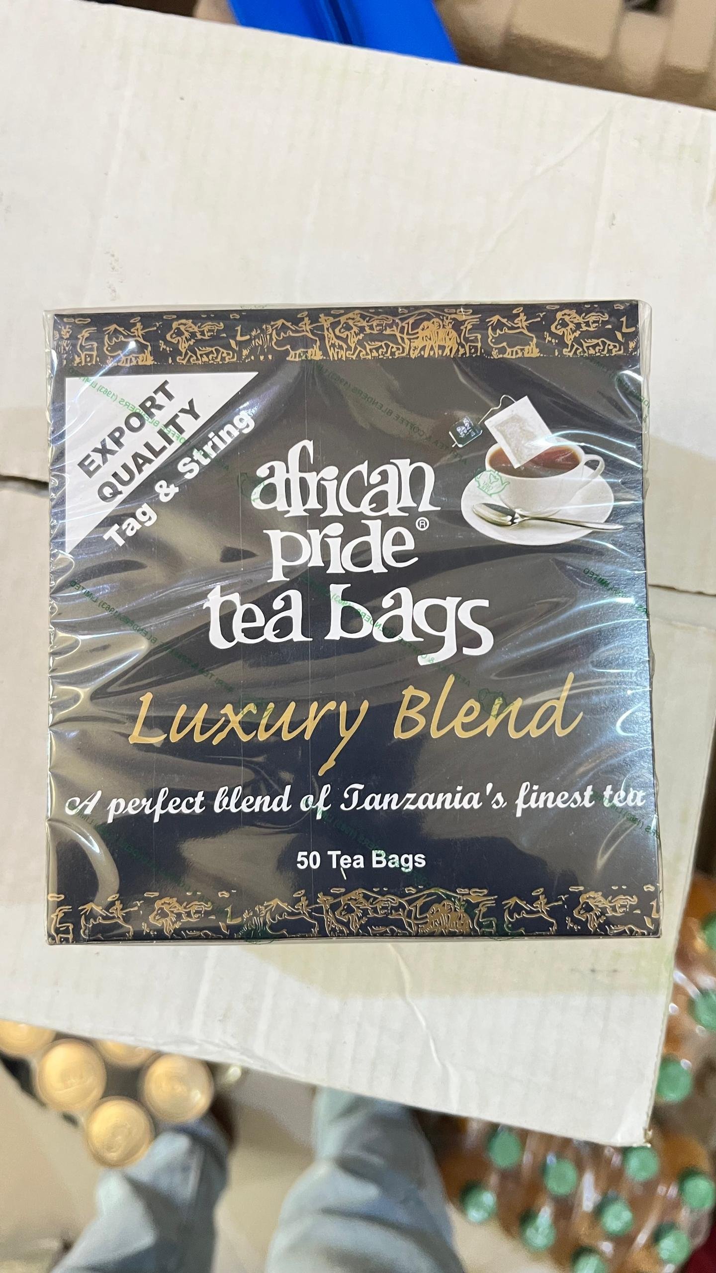 Majani ya chai-African pride tea bags-100g